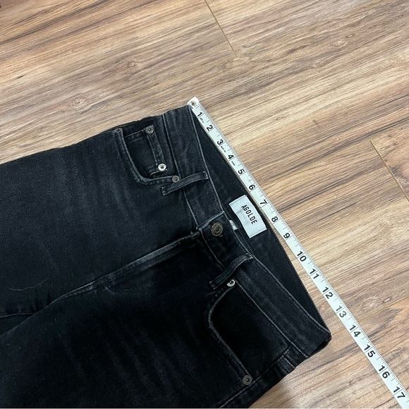 Agolde Sophie Mid Rise Jeans in Trademark Black - Picture 7 of 10